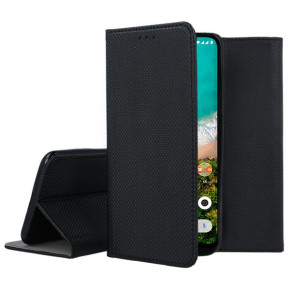 Кожен калъф тефтер и стойка Magnetic FLEXI Book Style за Xiaomi Mi A3 черен